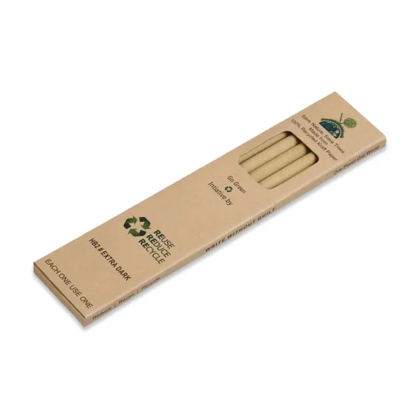 Kraft paper Pencil Box 5 pencils set eco friendly - Image 5